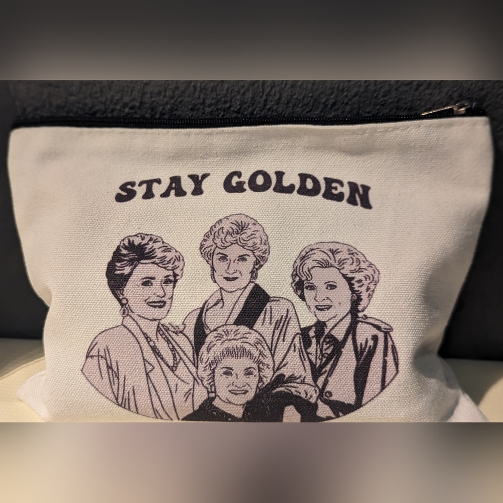 NWT Stay Golden makeup with picture of The Golden Girls characters, picture has